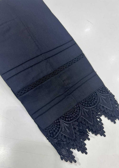 RGT101 Black Cotton Trousers - Memsaab Online