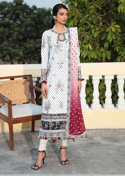 IRA-R-10 - Fallon - Unstitched - Iris Embroidered Lawn Eid Collection 2023 - Memsaab Online