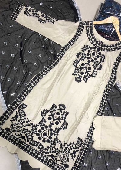 BP1111 Beige Readymade Linen Suit - Memsaab Online