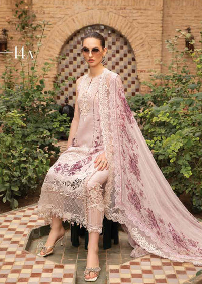 MSB-2414-A - Unstitched - Maria B Lawn Collection 2024 - Memsaab Online