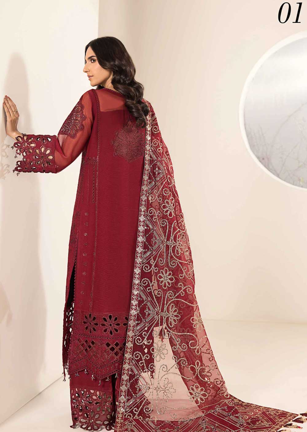 AZML-01 - Raisa - Unstitched - Lamhey Festive Collection by Alizeh 2023 - Memsaab Online