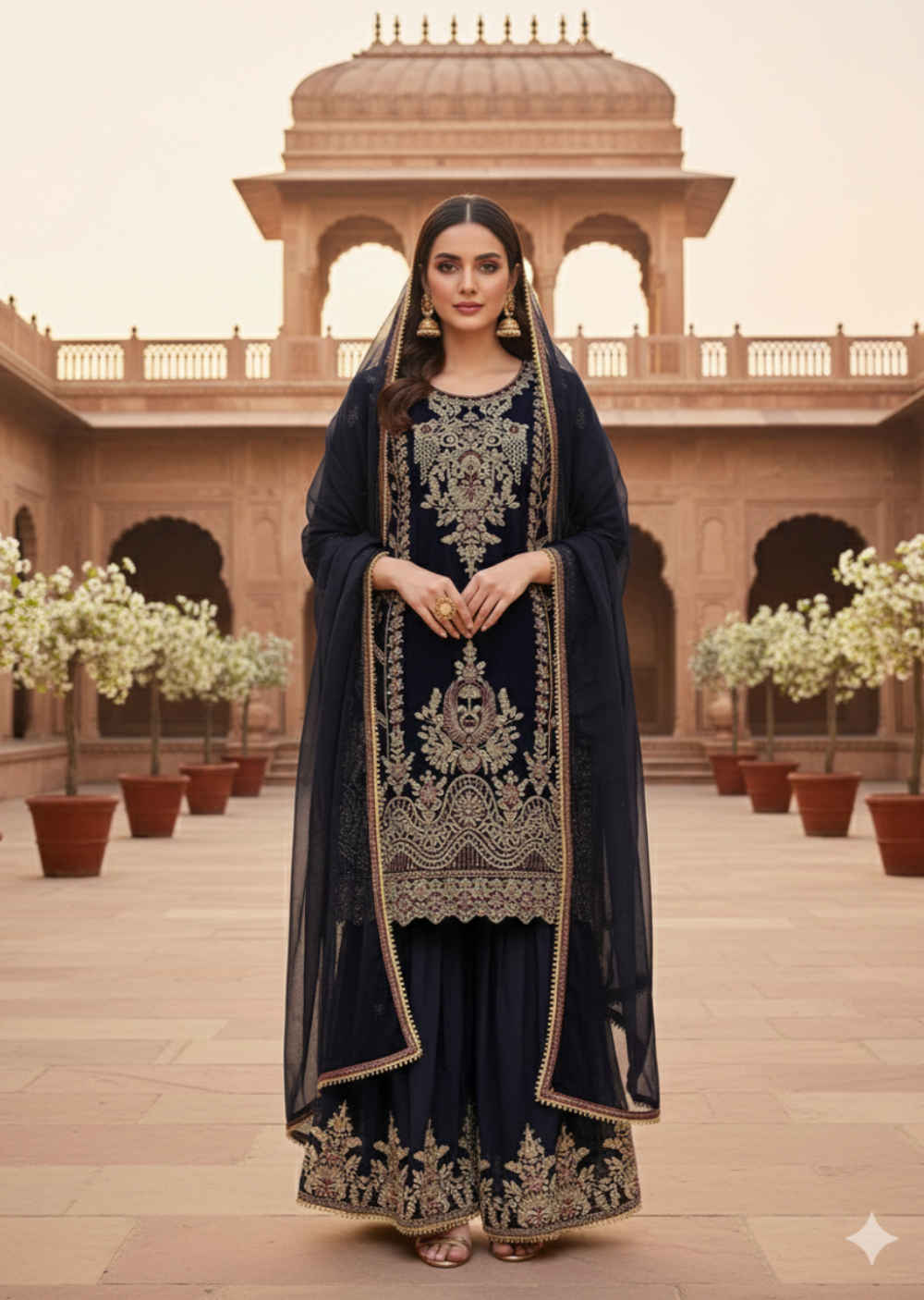 Shaz1907 - Readymade Chiffon Suit – Memsaab