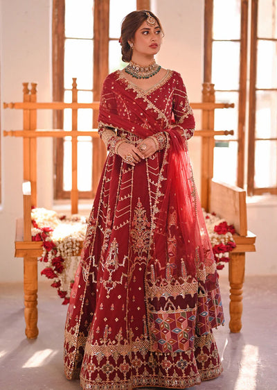 QSF-03 - Ayla - Unstitched - Sahiba Luxury Formals by Qalamkar 2023 - Memsaab Online