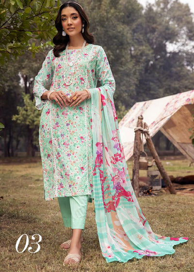 MPC-03 - Unstitched - Mahee's Printed Chikenkari Collection 2024 - Memsaab Online