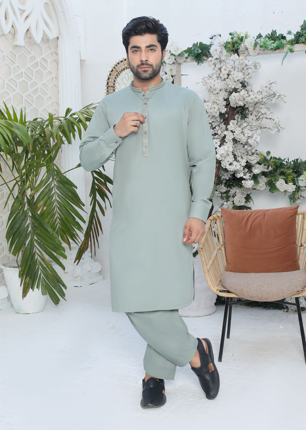 ZN2954 Pista Readymade Mens Shalwar Kameez