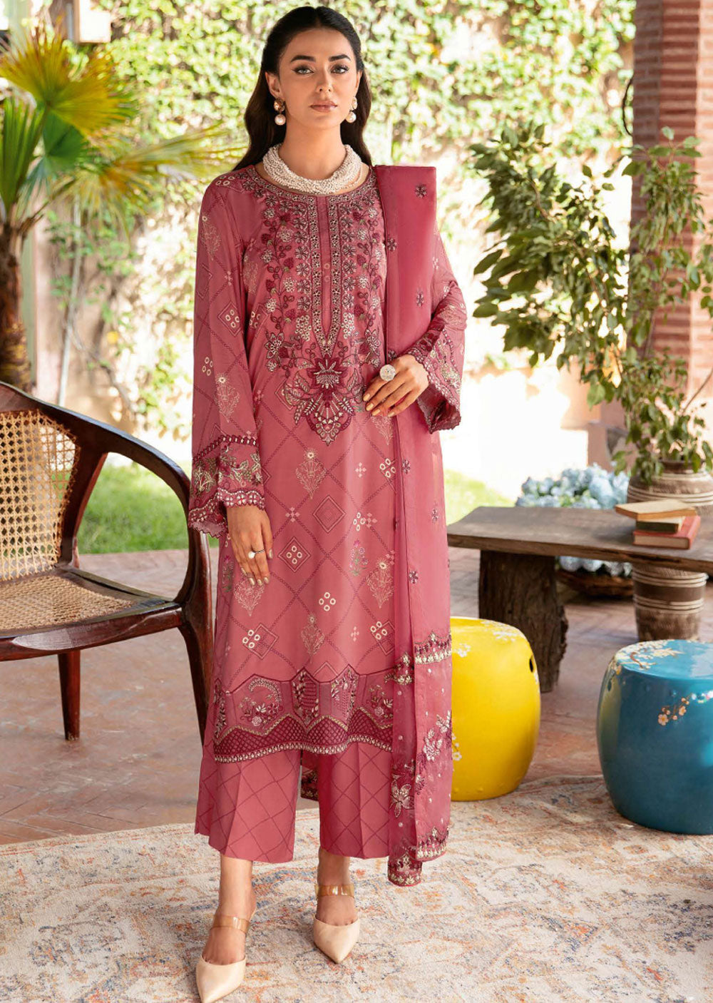 Riwaj Lawn Ramsha Pakistani Salwar Suits