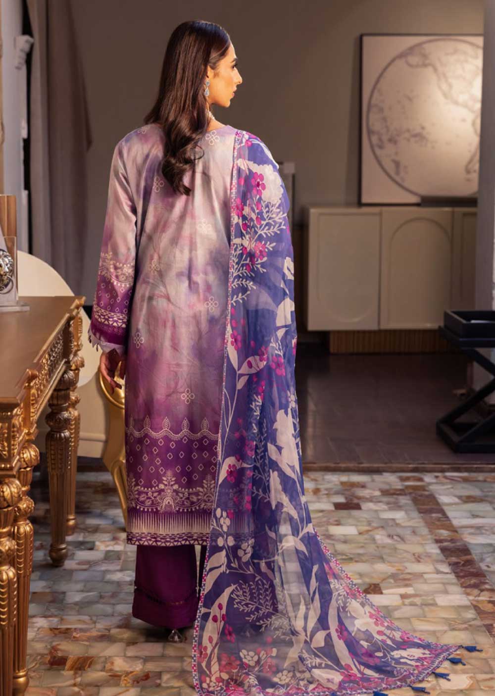 V15D06-R - Readymade - Signature Prints by Nureh Collection 2023 - Memsaab Online