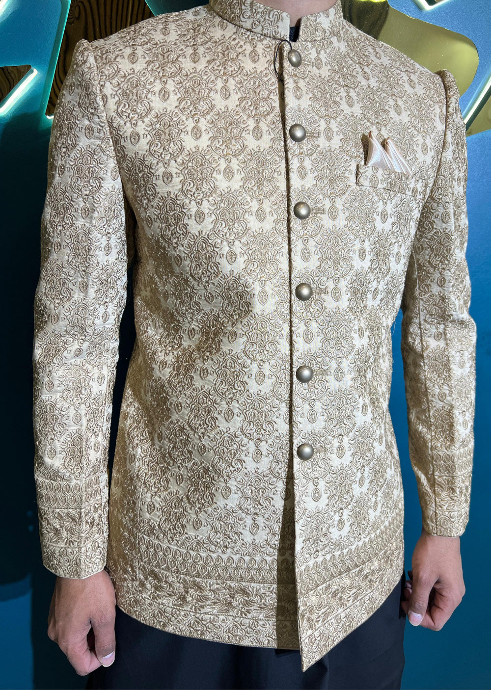 The Great Master TGM Embroidered Men Prince Coat - Prince Coat 92