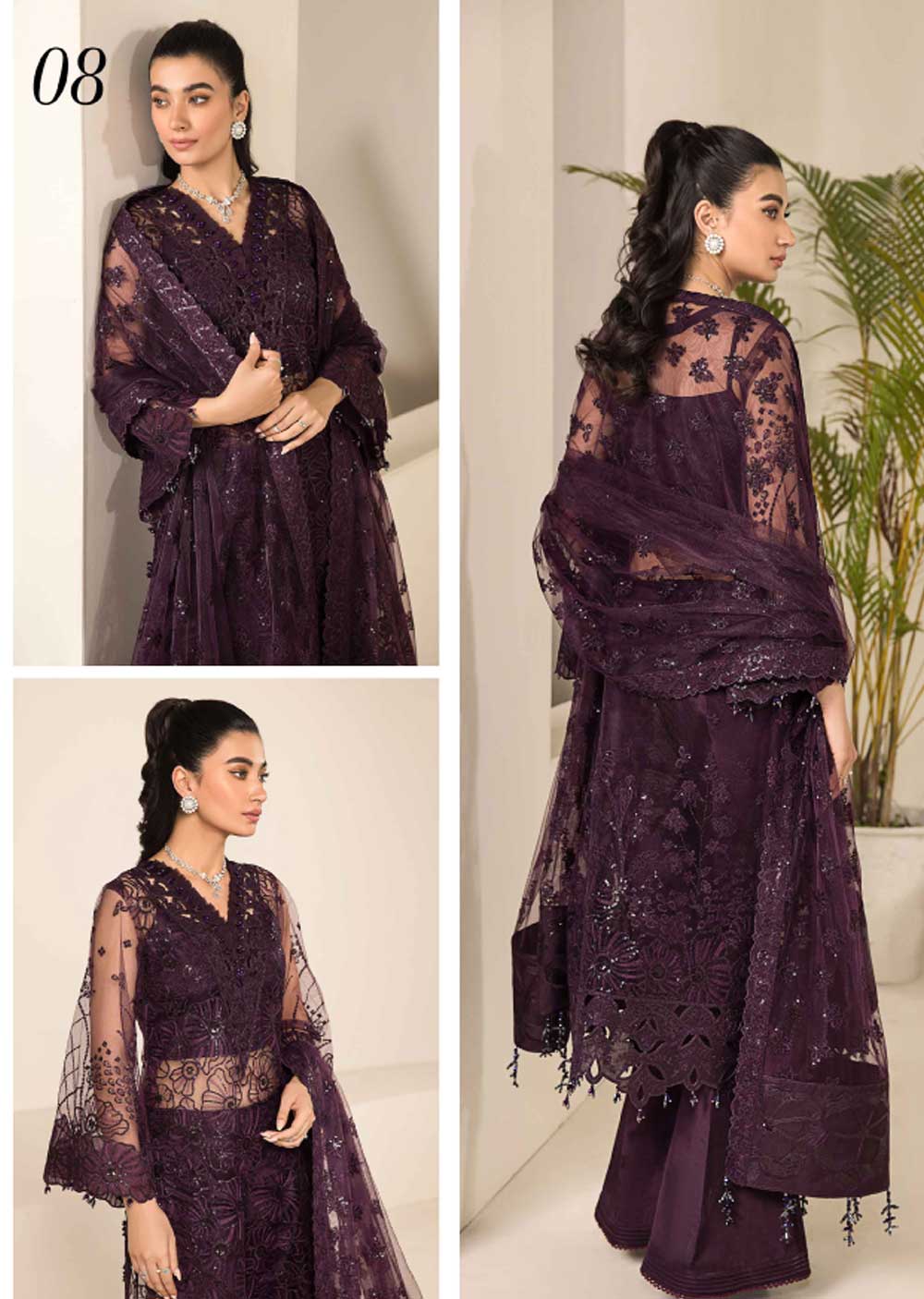 AZML-08 - Maya - Unstitched - Lamhey Festive Collection by Alizeh 2023 - Memsaab Online