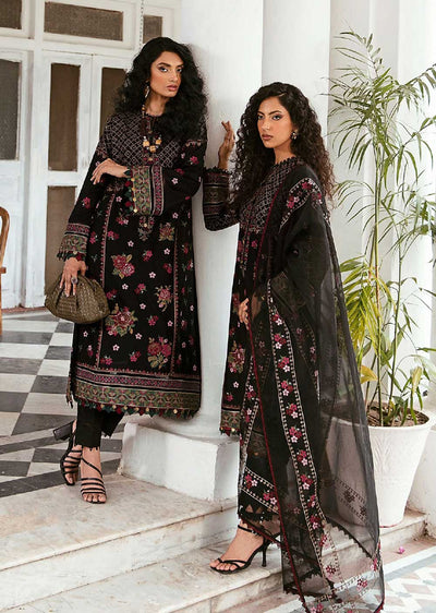 IRA-R-09 - Florin - Unstitched - Iris Embroidered Lawn Eid Collection 2023 - Memsaab Online