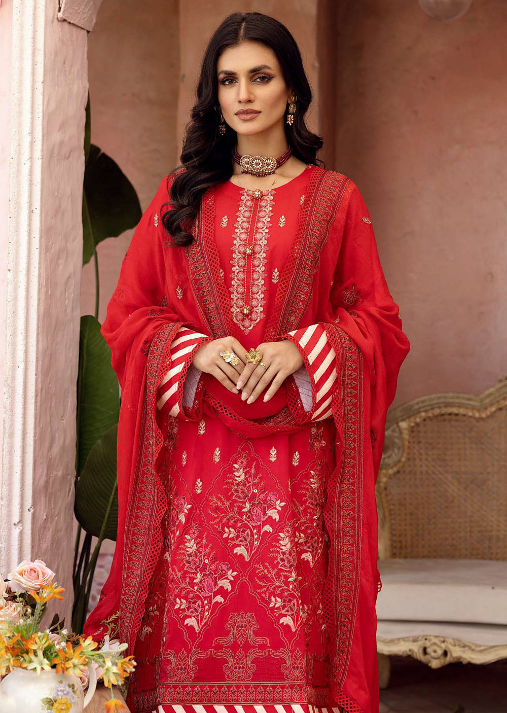 AYZEL - Readymade - Brocade Embroidered Lawn Collection 2023 - Memsaab Online