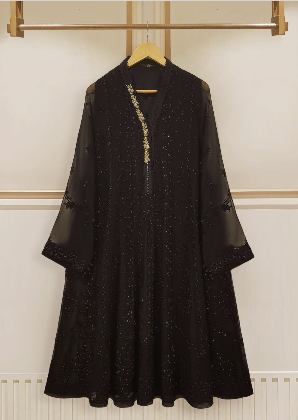 Black agha noor kurta hotsell