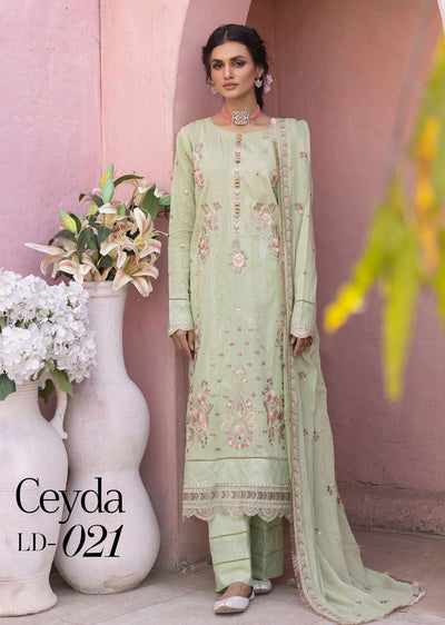 CEYDA - Unstitched - Brocade Embroidered Lawn Collection 2023 - Memsaab Online