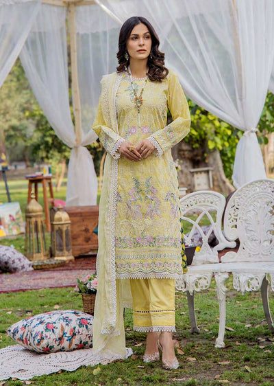 EAA-515 - Unstitched - Eshaisha Festive Lawn Embroidered Collection 2023 - Memsaab Online