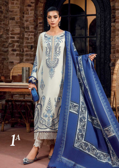 BSL-1601-A - Unstitched - Maria.B Winter Shawl Collection 2022 - Memsaab Online