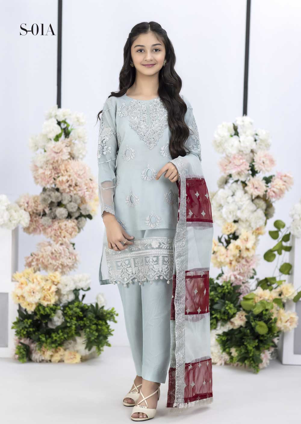 SKS4-01 - Readymade - Kose e Qaza Mother & Daughter Eid Collection by Sofia Khas 2023 - Memsaab Online