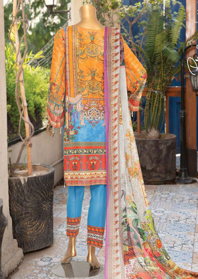 JAL02 Unstitched - Aleeza Lawn Suit by Javed Arts - Memsaab Online