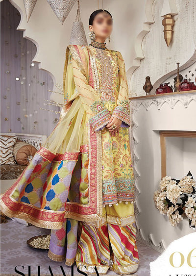AN06 - SHAMSA- Unstitched - Nargis Wedding Collection by Anaya 2020 - Memsaab Online