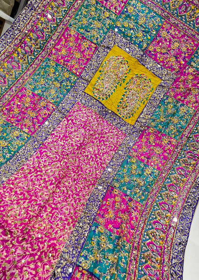 SRB707 Silk Wedding Duppatta by Sehrish B - Memsaab Online