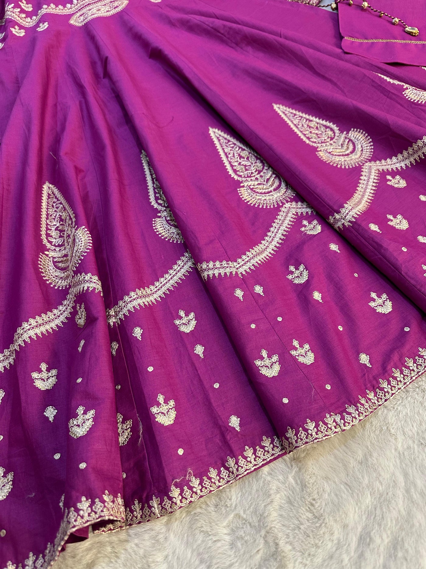 HSS-15 Mahrani Readymade Purple Dress - Memsaab Online