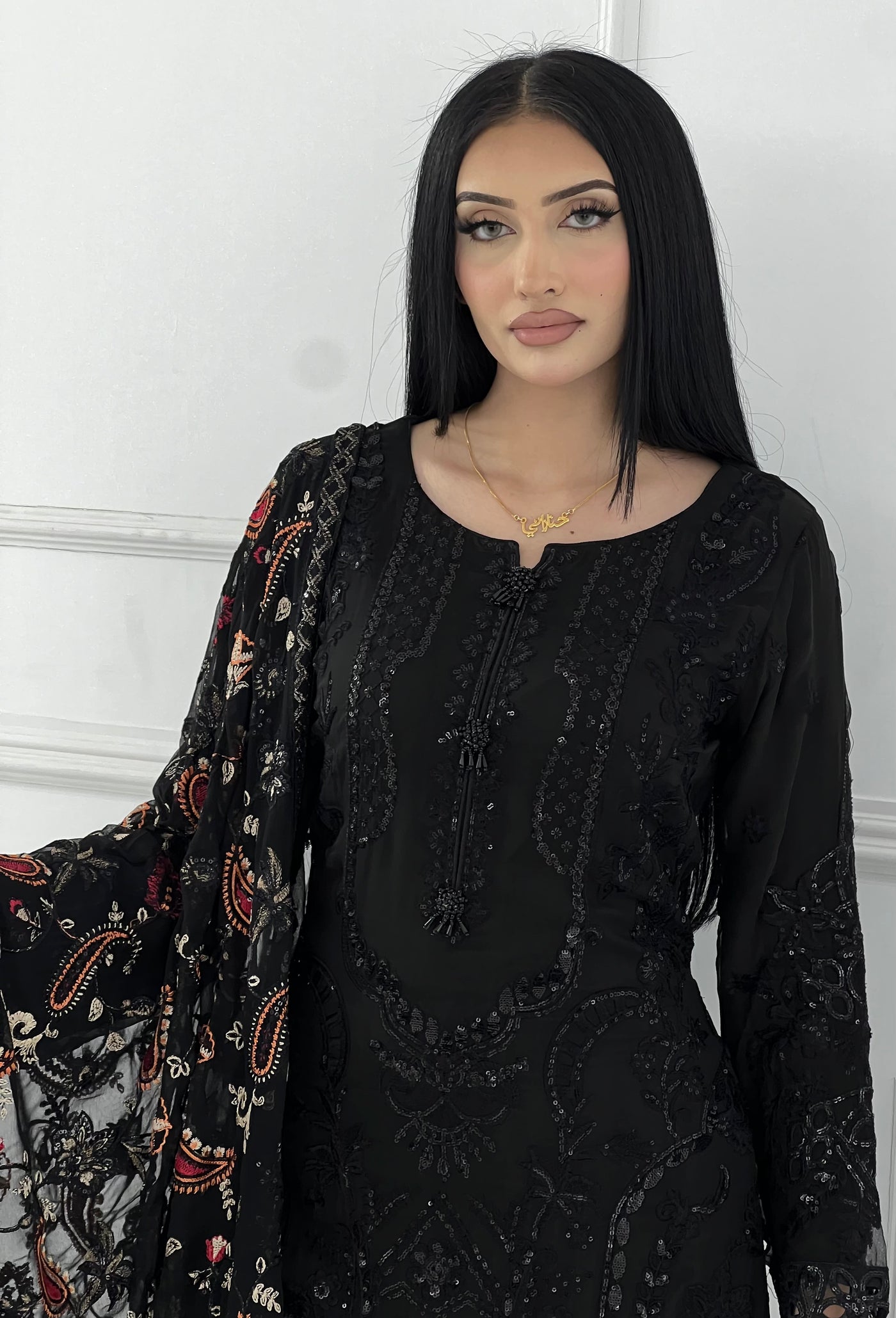 PS0817 Readymade Chiffon Suit - Memsaab Online