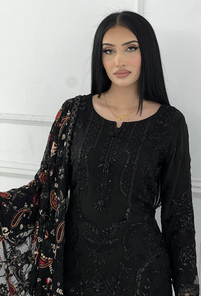 PS0817 Readymade Chiffon Suit - Memsaab Online
