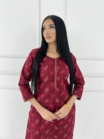 SLMN-34 Readymade Khaddar Co-ord - Memsaab Online