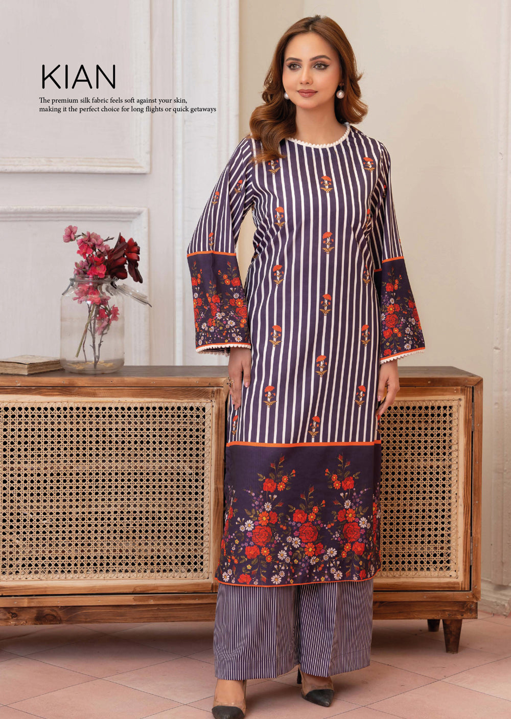 RNY-01 - ZINIA - Aura Silk Co-ord - Memsaab Online