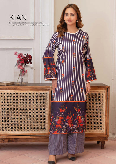 RNY-01 - ZINIA - Aura Silk Co-ord - Memsaab Online