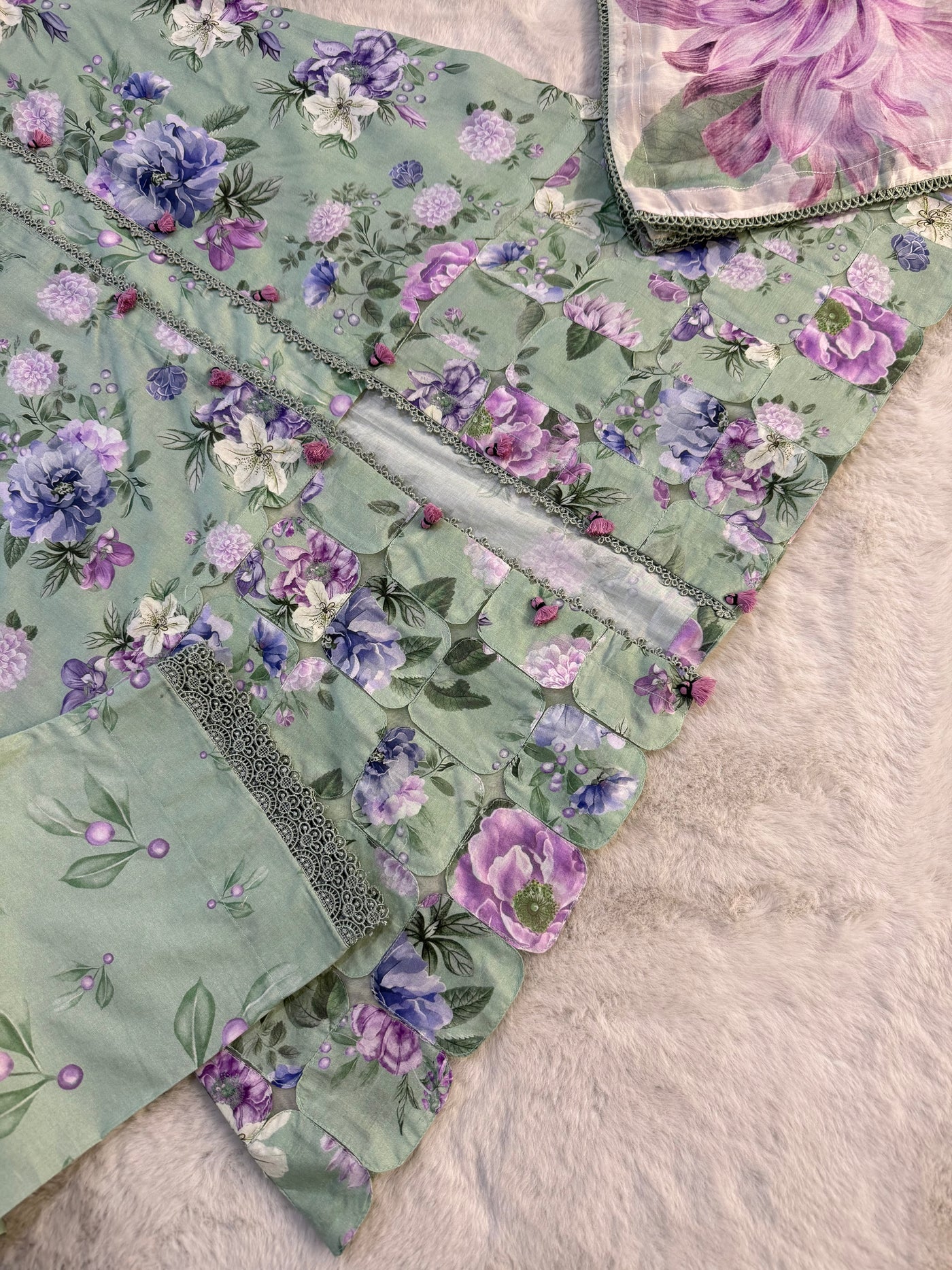 ELFECD-01-A- GARDENELLE - Readymade - Elaf Prints Collection 2025 - Memsaab Online