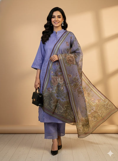 MSBMT-38 -Gulnoor- Readymade Outfit - 3 Piece Suit 2025 - Memsaab Online