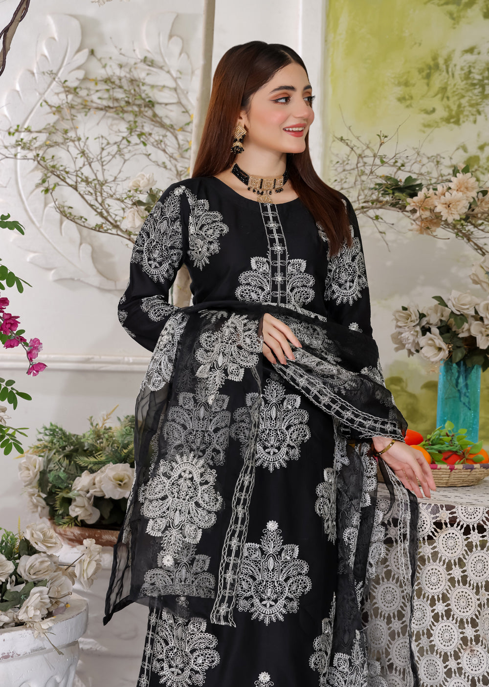 HK255 Dilreva - Black Mummy n Me Outfit - Memsaab Online