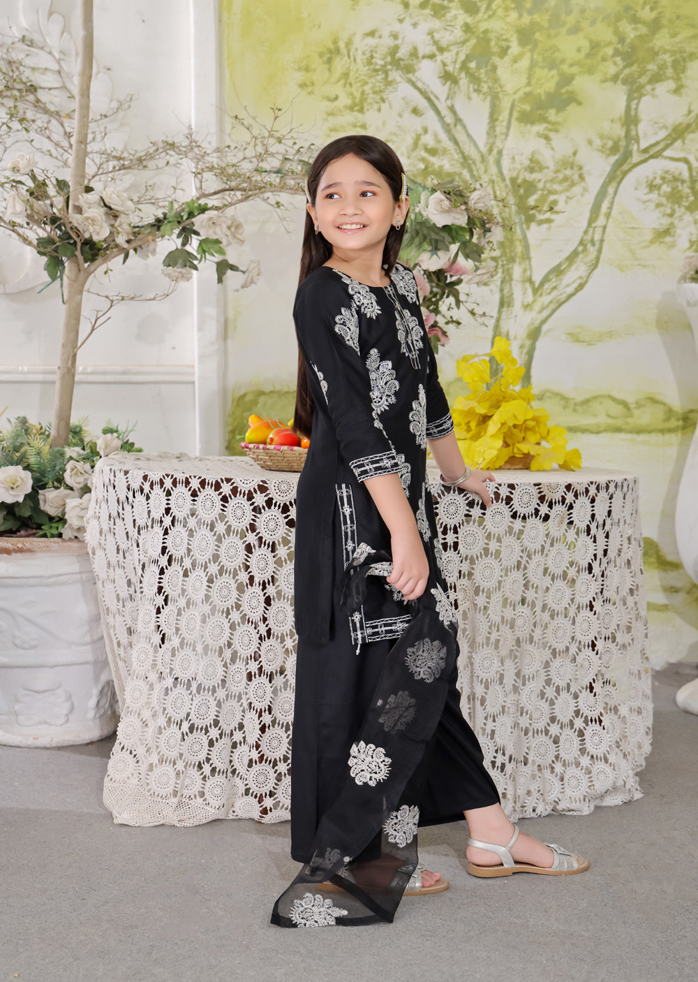 HK255 Dilreva - Black Mummy n Me Outfit - Memsaab Online