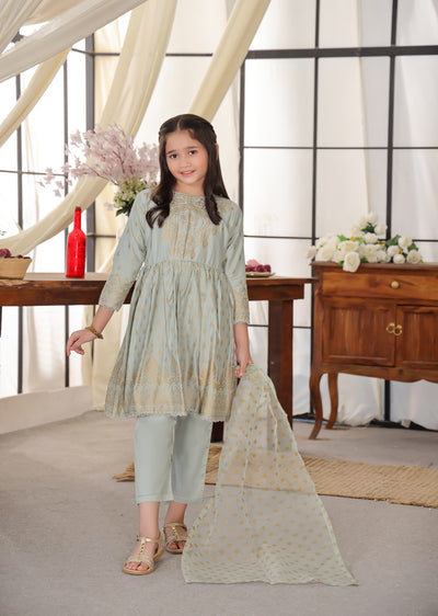 HK245 Gavinchi -Mint Readymade Mother & Daughter Dress - Memsaab Online