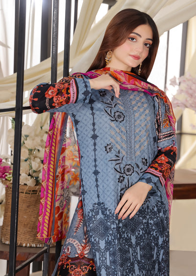 AMT47003C1 - Readymade Lawn Suit - Memsaab Online