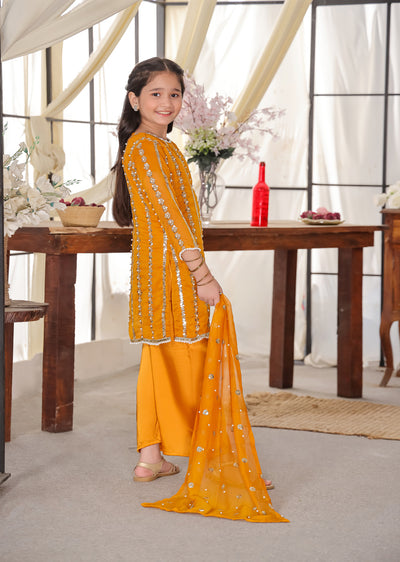 HK260 Zilla - Orange Readymade Mummy n Me Outfit - Memsaab Online