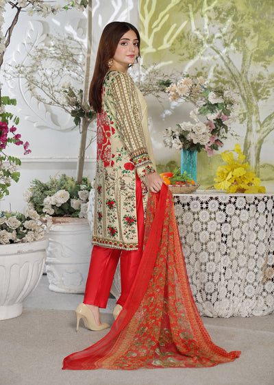 AMT47001C1 - Readymade Lawn Suit - Memsaab Online