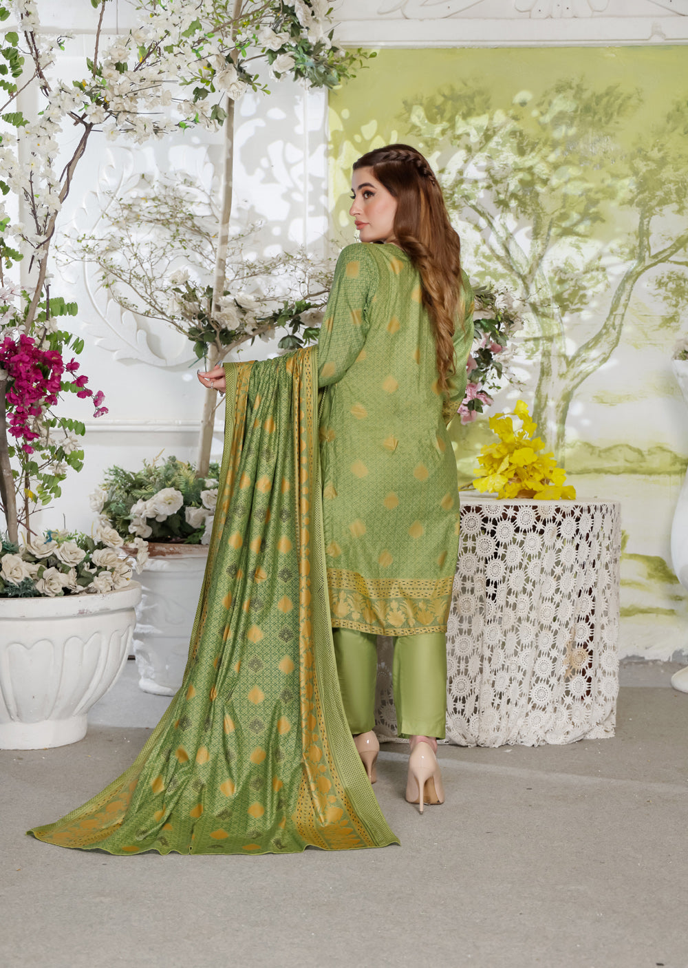 AMT470011 - Readymade Lawn Suit - Memsaab Online