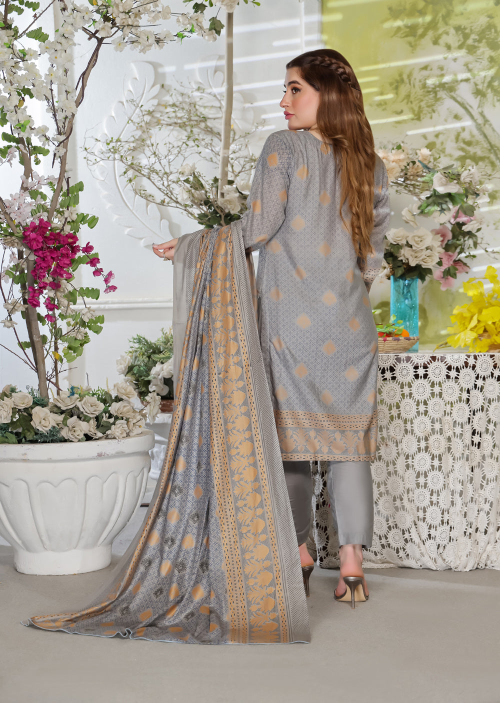 AMT47009 - Readymade Lawn Suit - Memsaab Online