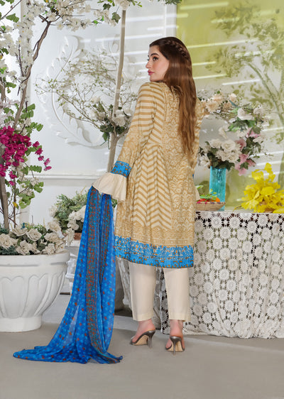 AMT47007C - Readymade Lawn Suit - Memsaab Online