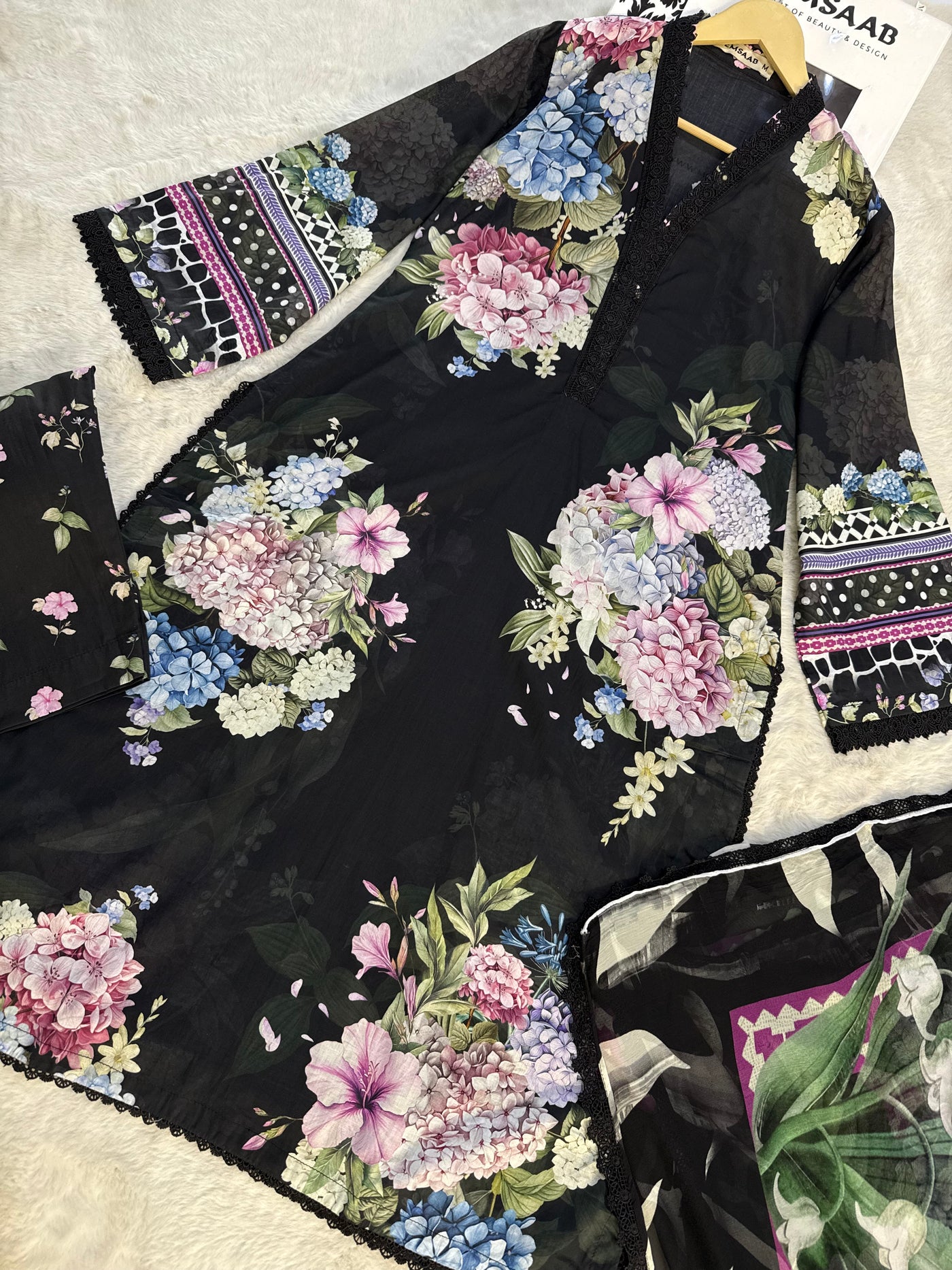 ELFECD-04-A-Midnight Bloom-Readymade-Elaf Prints Collection 2025 - Memsaab Online