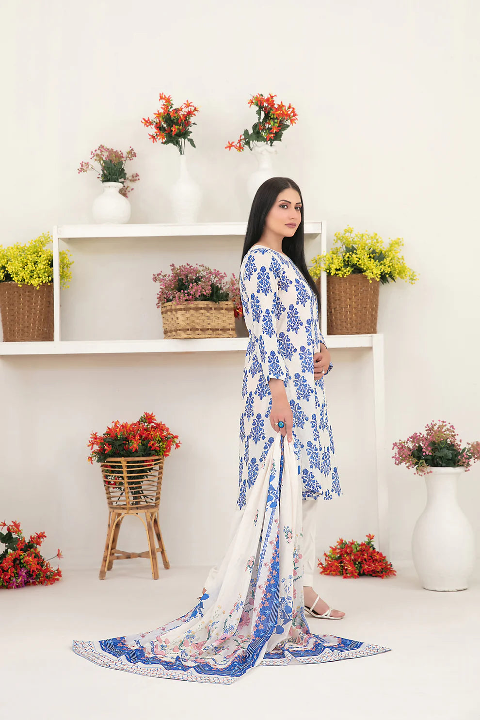 TWD-2272 Readymade Mizna Tawakkal Lawn Suit 2025 - Memsaab Online