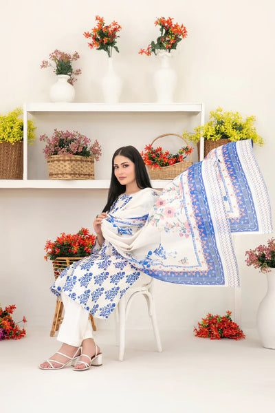 TWD-2272 Readymade Mizna Tawakkal Lawn Suit 2025 - Memsaab Online