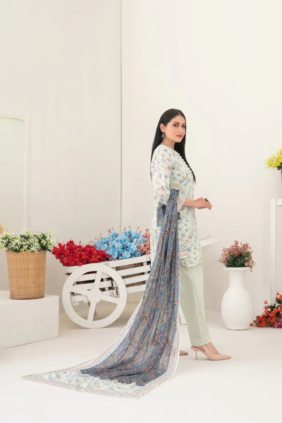 TWD-2273 Readymade Mizna Tawakkal Lawn Suit 2025 - Memsaab Online