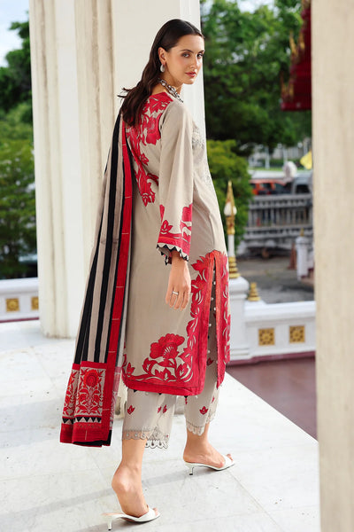 ANW6-08 CHARIZMA 3-PC Unstitched Embroidered Linen Collection 2025 - Memsaab Online
