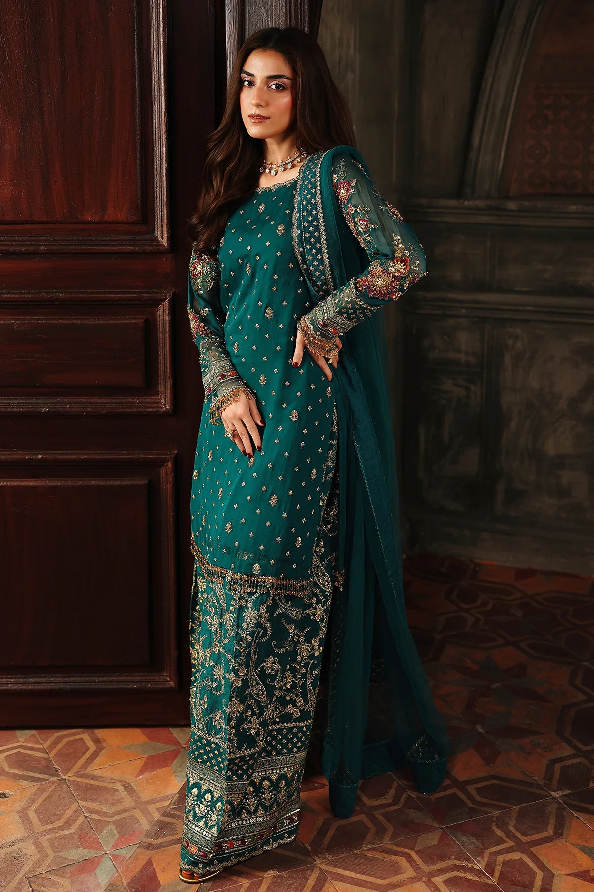 DJW5-04- 4-PC Charizma Unstitched Luxury Collection 2025 - Memsaab Online