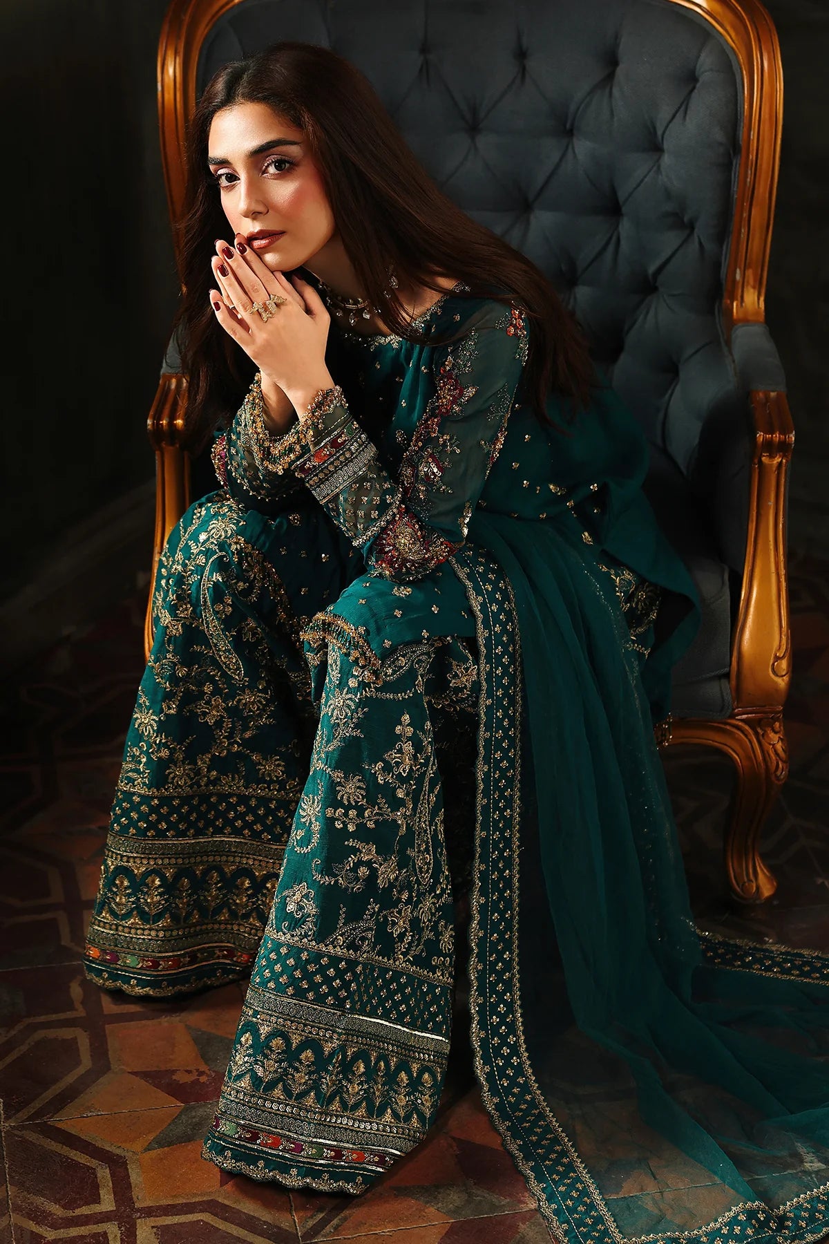 DJW5-04- 4-PC Charizma Unstitched Luxury Collection 2025 - Memsaab Online