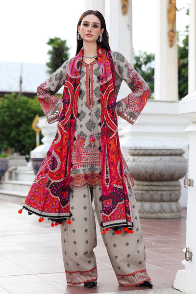 ANW6-01 CHARIZMA 3-PC Unstitched Embroidered Linen Collection 2025 - Memsaab Online