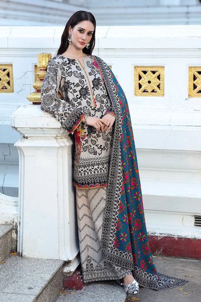 CCW6-19-Unstitched Embroidered Linen Collection 2025 - Memsaab Online