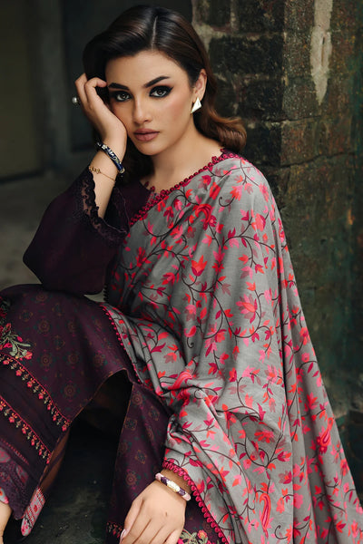 CCW6-17-Unstitched Embroidered Linen Collection 2025 - Memsaab Online
